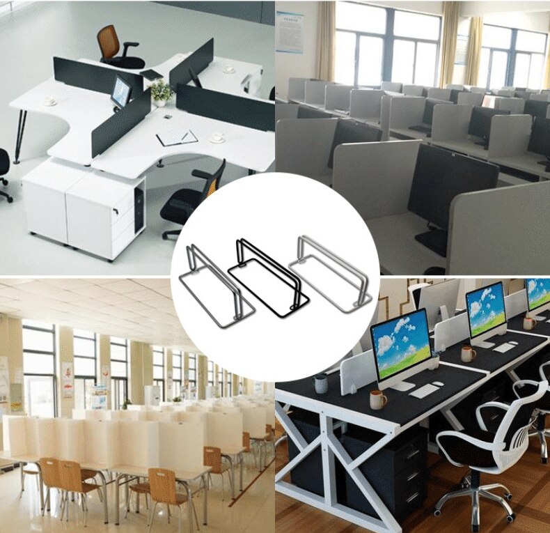 Desk Universal Clamps for Acrylic Screen Acrylic Stainless Steel Clamp For Acrylic Divider Bracket Clamp