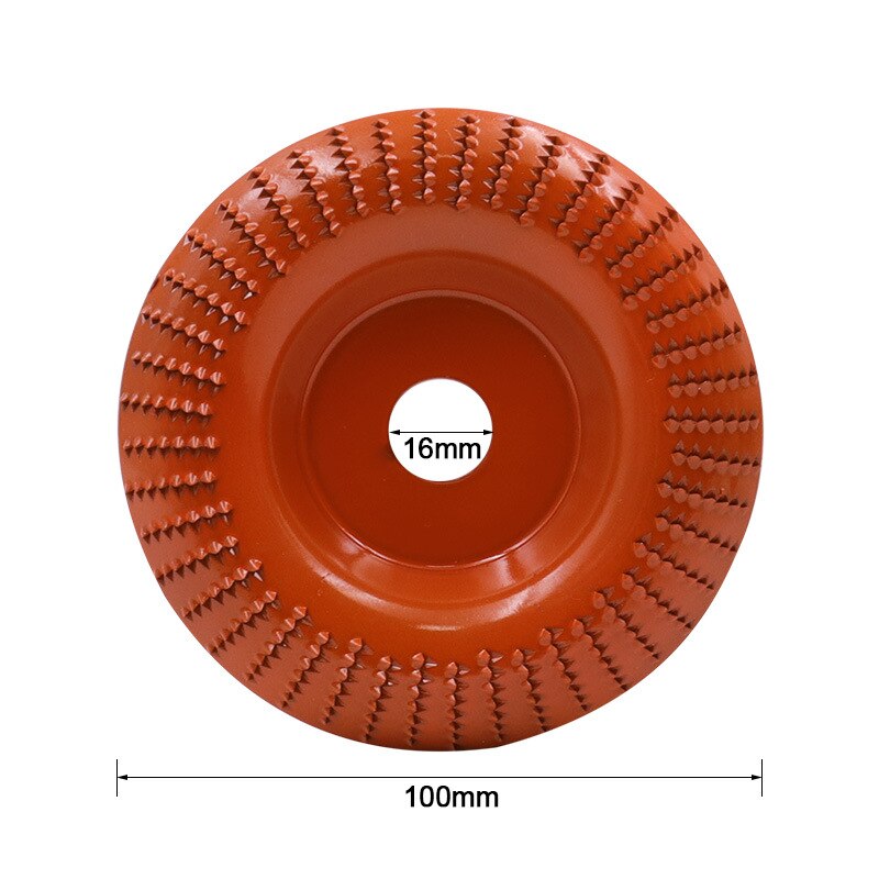 Gorąca sprzedaż wolframu drewno karbidowe tarcze szlifierskie szlifierka kątowa tarcze szlifierskie metalowe plastikowe drewno narzędzie ścierne: 100mm orange arc
