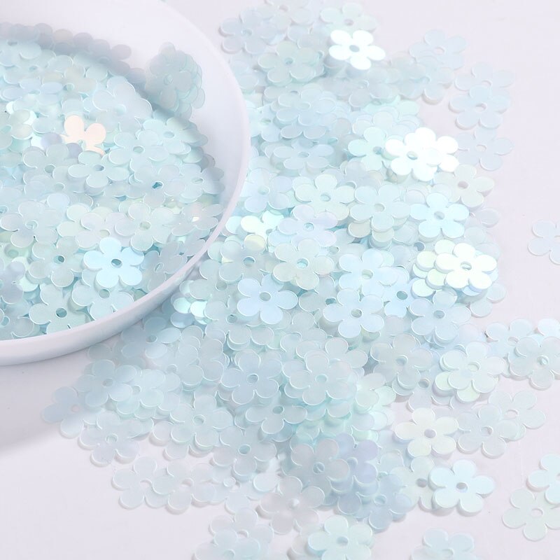 Lentejuelas mate para mujer, 6 colores, 7mm, flor plana, lentejuelas sueltas, Paillettes, costura, artesanía de boda, prendas de vestir, accesorios DIY, 10g por paquete