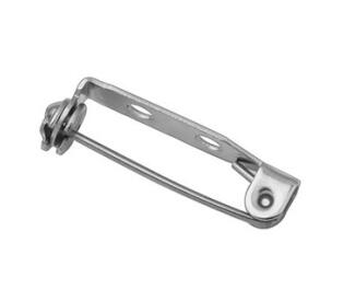 20 stücke 20/25/32/38mm Länge Edelstahl Clip Basis Stift Sicherheit Stift Brosche einstellen leer Basis für DIY Schmuck Machen: 25MM