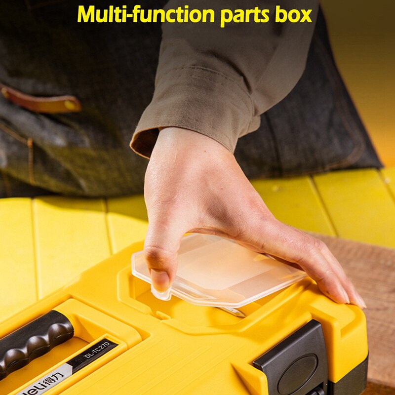 Deli DL-TC270 Reinforced Plastic Tool Box 17 Inches