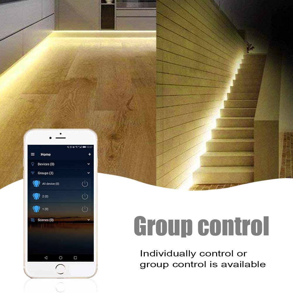 Enkele Kleur Led Strip Verlichting Wifi Controller, Compatibel Met Android Ios Werkt Voor 5050 3528 Led Light Strips, 5V-28V, Voice