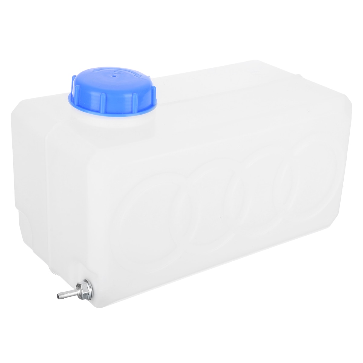 Tanque de combustible blanco de 5,5 l, capacidad de almacenamiento de agua combustible, tanque para coche, camión, barco, caravana, 28x13x13cm 1 unidad