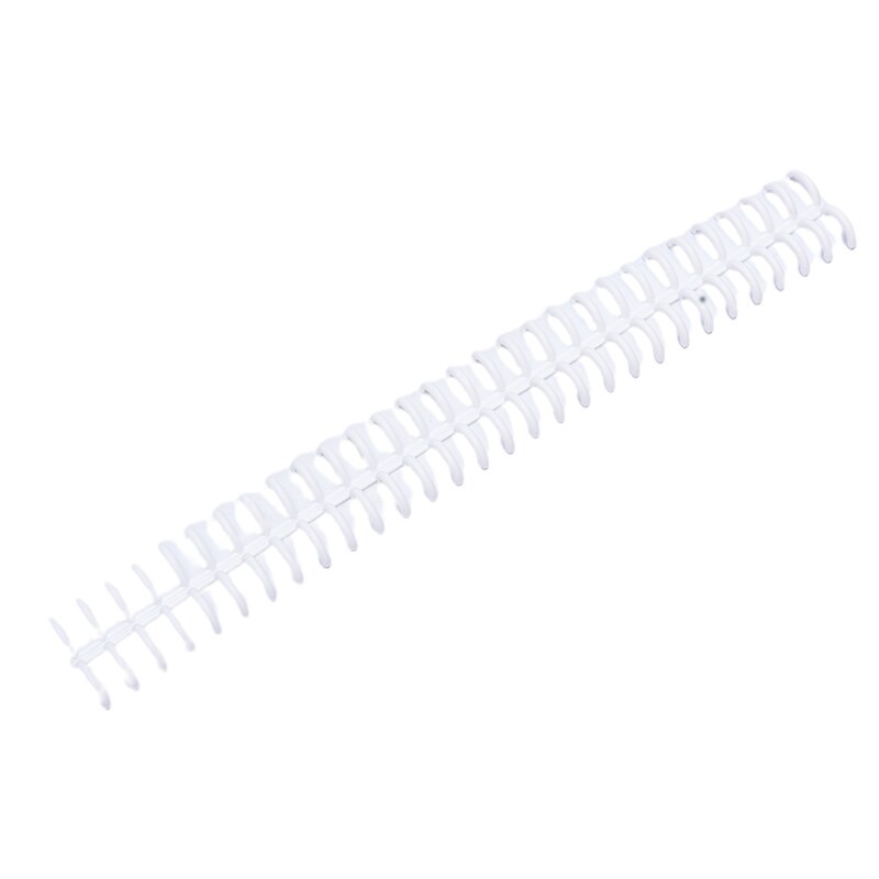 1pc Plastic 30-Hole Loose Leaf Binders Ring Binding Spines Combs 85 Sheets Capacity for DIY Paper Notebook Album: WT