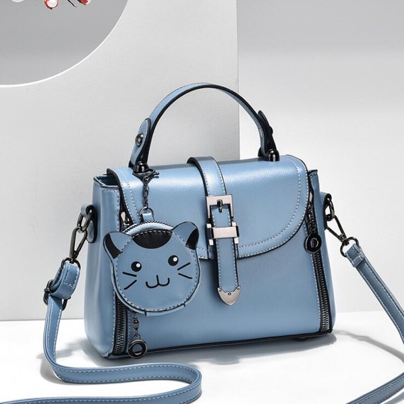 Women's Shoulder Bag Spring Trends Luxury Female Handbags Top Hand Tote Travel Shopper Crossbody Bags: Blue