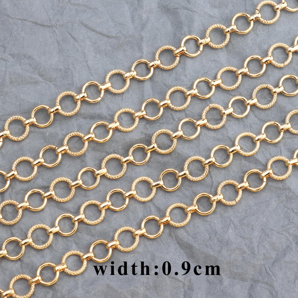 YEGUI C54,18k gold plated,0.3 microns,jewelry accessories,goldon chain,jewelry making,jewelry findings,diy chain necklace,1m/lot