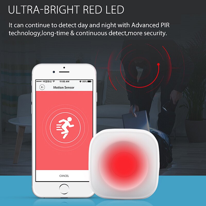 Tuya Smart Wifi Pir Motion Sensor Human Detector Smart Leven App Afstandsbediening Alarmsysteem Smart Body Beweging Sensor