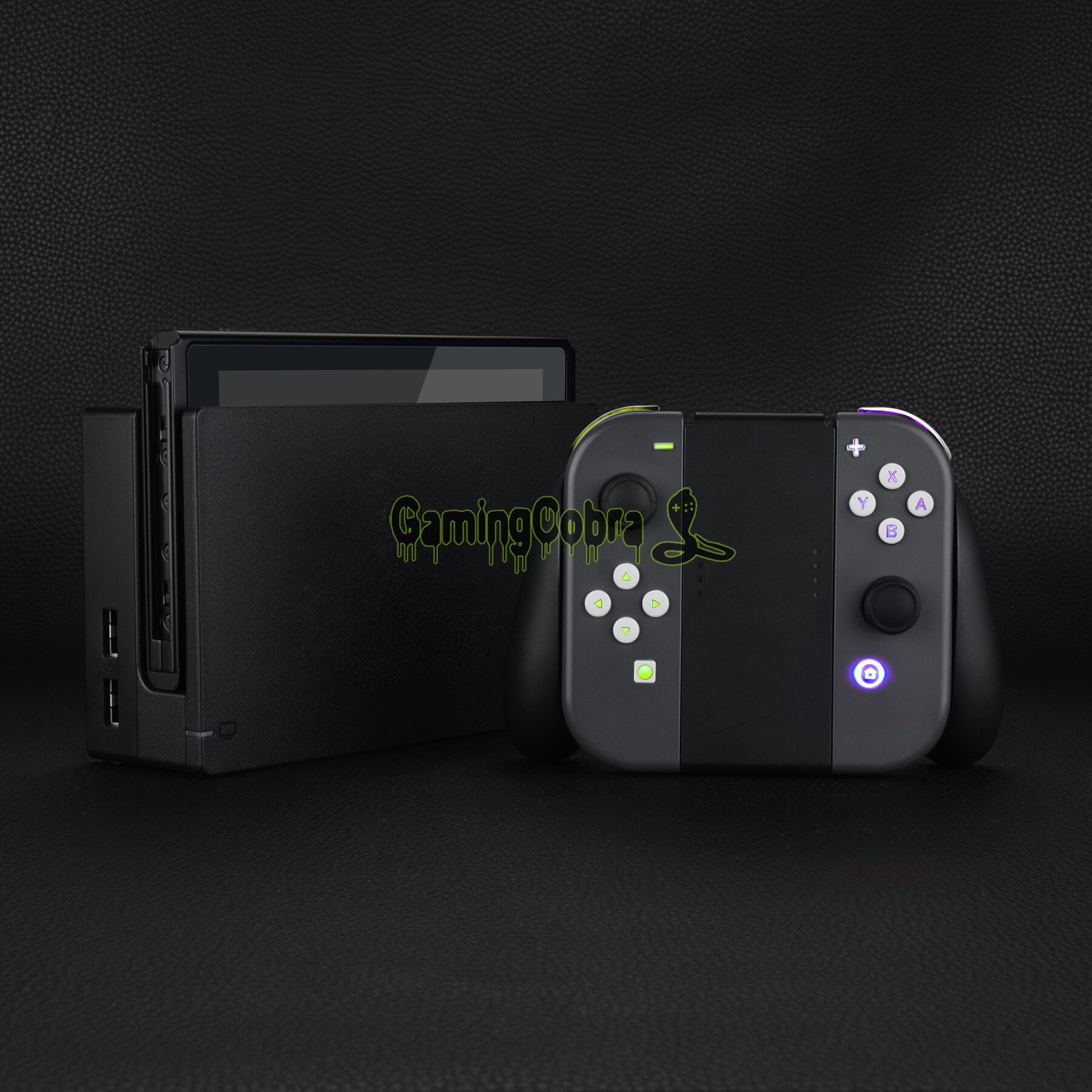 Wit Ns Joycon Dfs Led Kit Multi-Kleuren Luminated Klassieke Symbolen Abxy Trigger Gezicht Knoppen Voor Ns Schakelaar Joycon