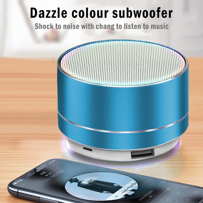 A10 Draadloze Bluetooth Speaker Geheugenkaart Speaker Draagbare Subwoofer Mini Stereo Draagbare Modieuze Nuttig Speaker Accessoire