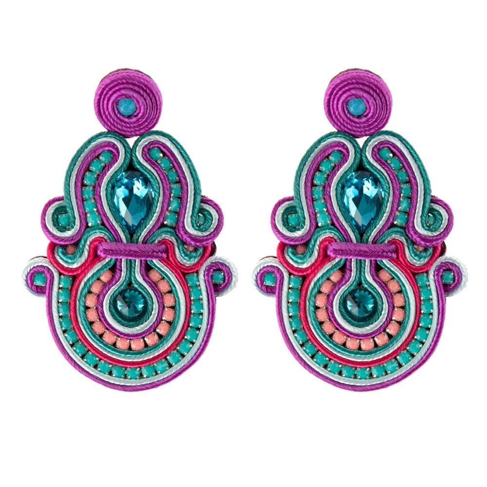 KpacoTa – longues boucles d&#39;oreilles ethniques boho, bijoux colorés à la , pendentif fait à la main, pour femmes