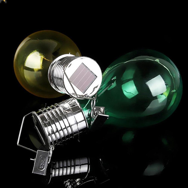 Colorful Solar Powered Rotatable Led Light Lamp Bulb Outdoor Garden Decor Hanging (Color Random)