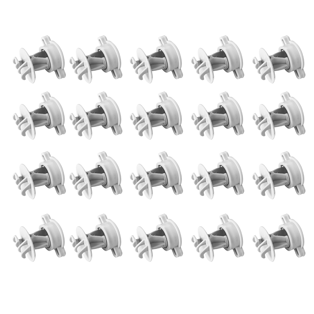 20 Pcs Fence Insulator Livestock Wire Insulators Portable Electric Kit Post DIY High Pressure Part: Red