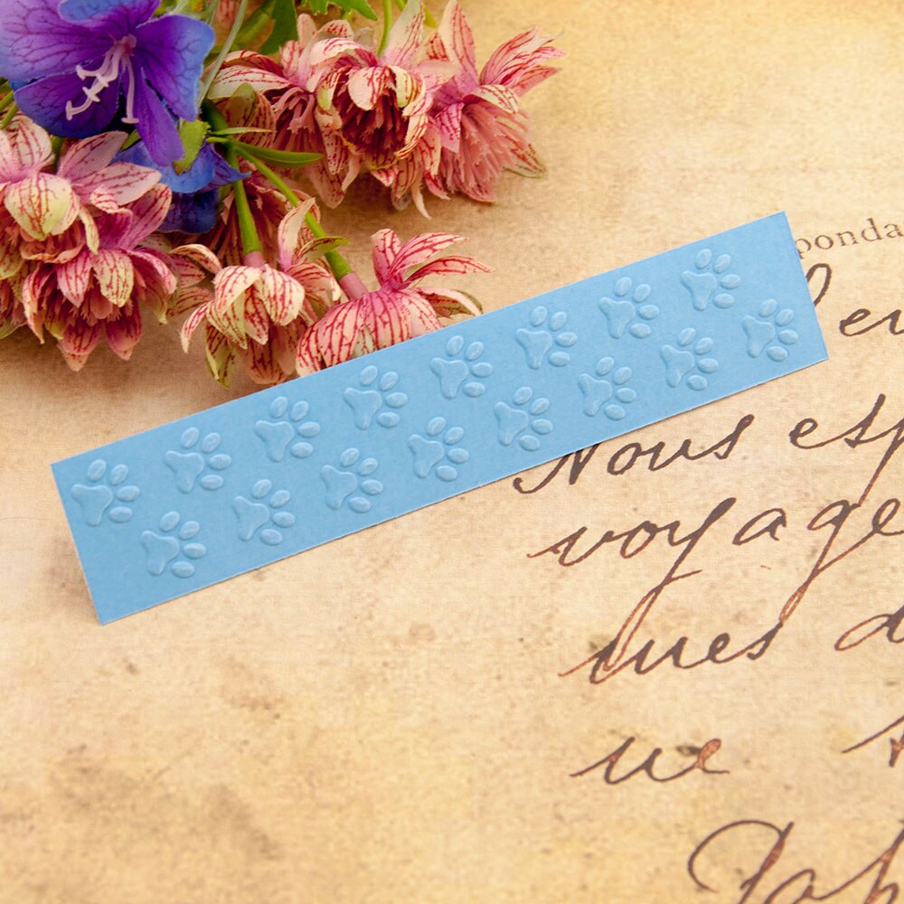 Dog paw shape Plastic Embossing folders Stencils for DIY Scrapbooking Template Making Photo Album Paper Card Handmade Decoration