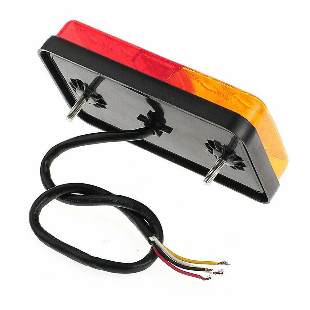 12V Rear Stop 10 LED Lights Tail Brake Indicator Truck Van Lamp Trailer Light