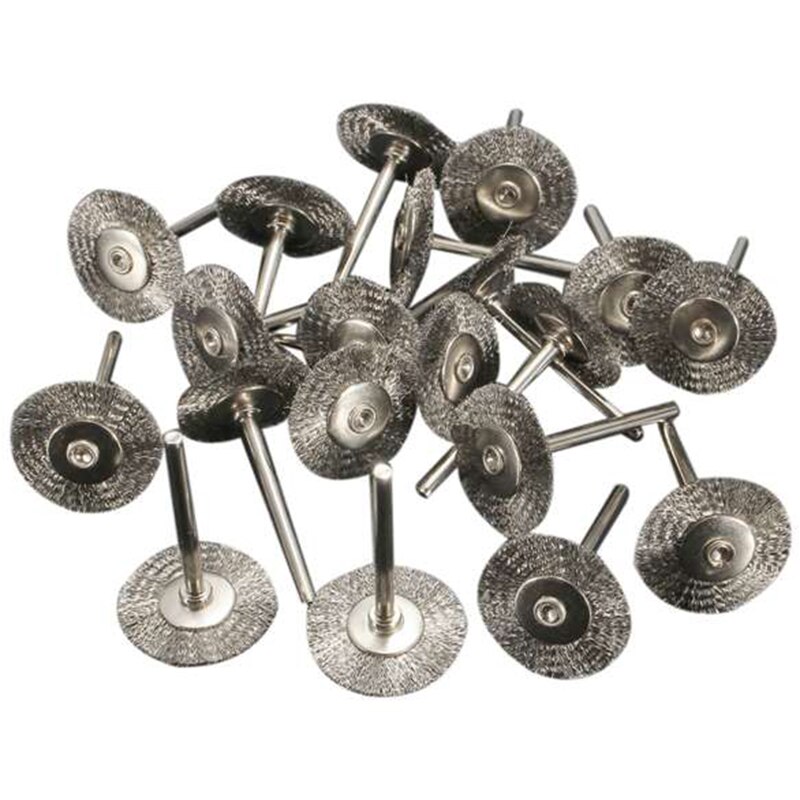 Steel Rotary Brush for 60Pcs m Shank Wire Wheel Brush Mini Drill Rotary Tool for Metal Rust Polishing