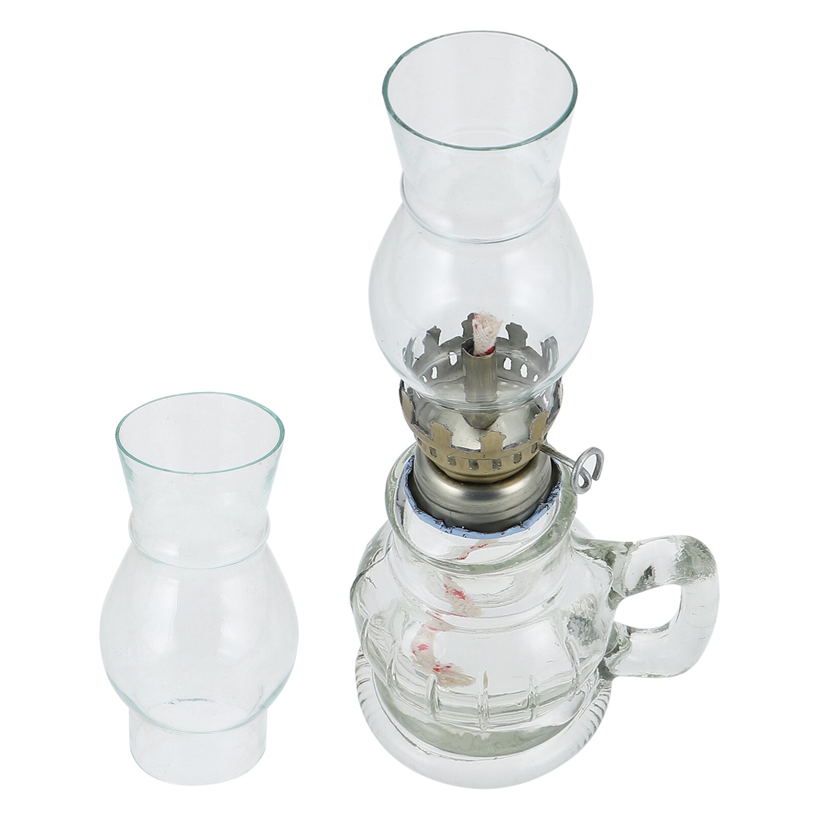 1 Set Desktop Oil Lamp Vintage Kerosene Lamp Handheld Oil Lantern Kerosene Lamp