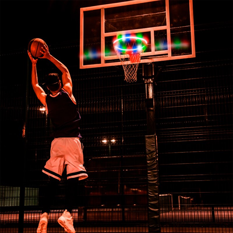Solenergi blinkende energibesparende tilstand aktiveret af basketball hoop led stripe lyssensor er fantastisk og farverig