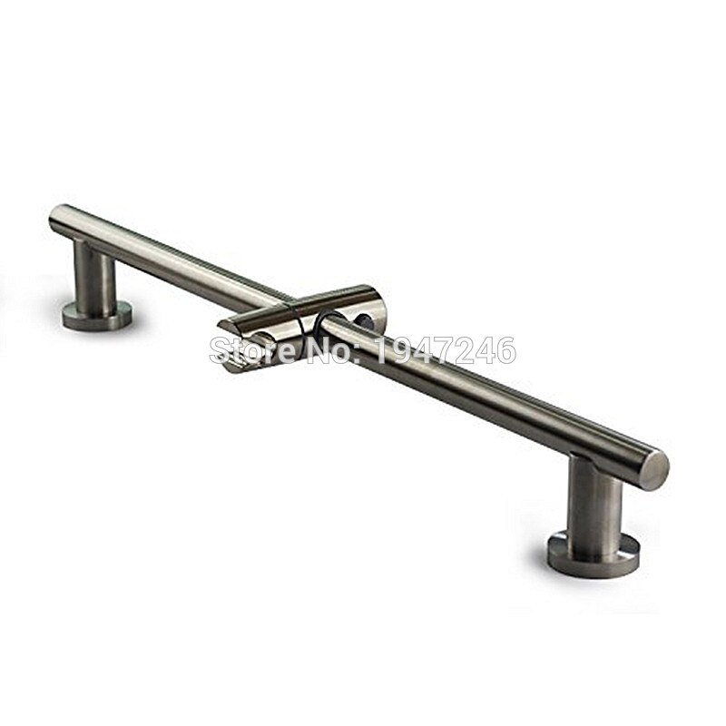 Premium MODERN Bathroom Slide Bar with Adjustable Shower Head Holder 26 Inches Round Mount made from 304 Stainless Steel