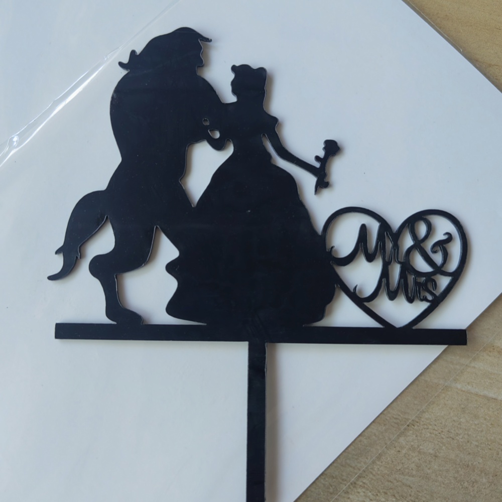 Wedding Cake Topper Acrylic Bride to be Cake Decorations Mariage Anniversary Birthday Party Baking Dessert Cake Top Flag Cupcake