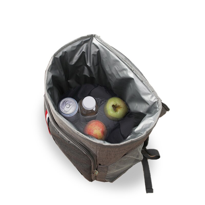 Zaino per borsa termica da 30 litri zaino con isolamento termico per alimenti borsa per frigorifero calda e fredda birra vino borsa da picnic pranzo al ghiaccio campeggio