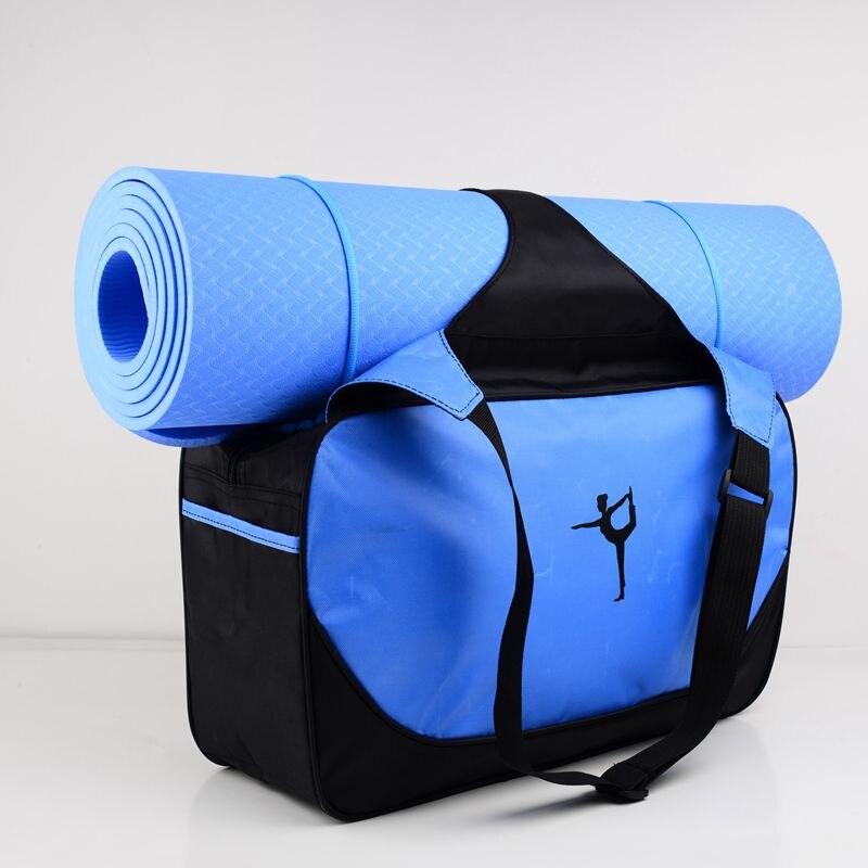 48*24*16cm Multifunctional Cothes Yoga Backpack Yoga Mat Waterproof Yoga Bag Backpack (No Yoga Mat): Blue