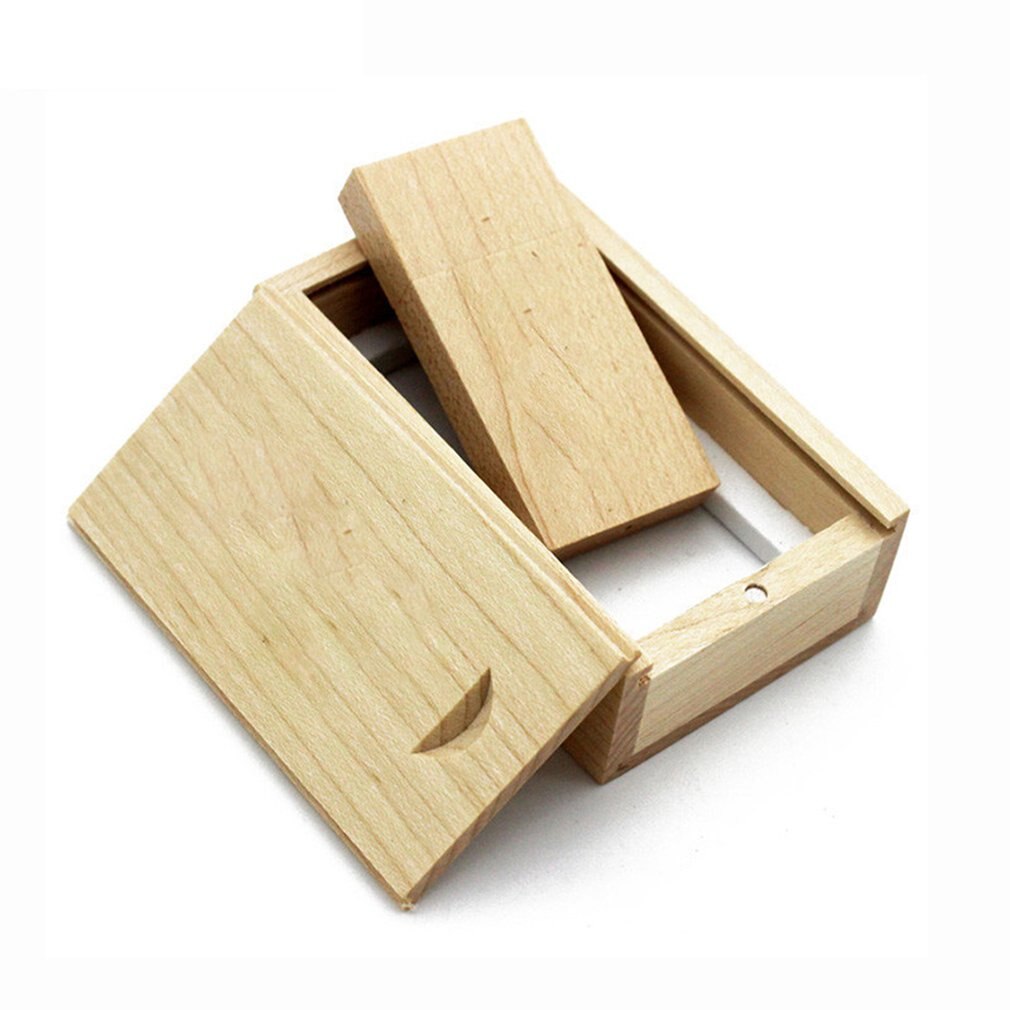 USB Flash Drive Maple Wood Photo Album Box Portable Storage Device Universal USB2.0 Memory Stick For Laptops Notebook