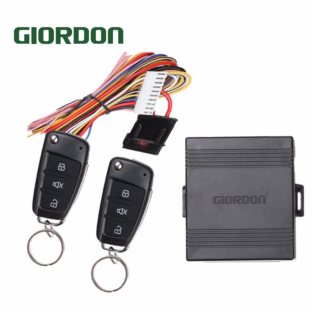 12V Auto Afstandsbediening Centrale Vergrendeling Lock Auto Keyless Access System Met Afstandsbediening Auto Alarm Auto Signaal Apparaat