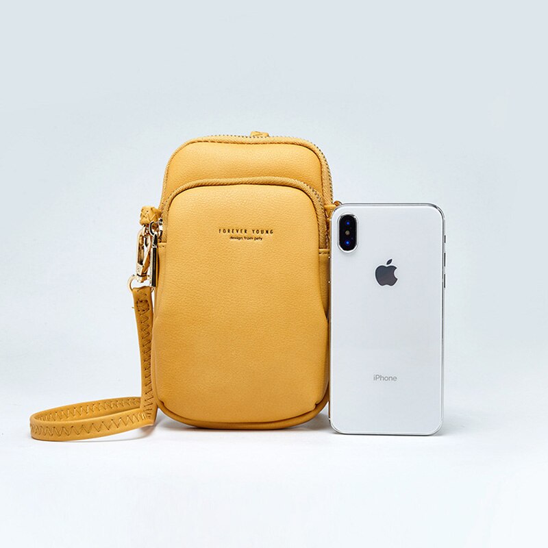 Small Shoulder Bag For Women Cell Phone Pocket Ladies Crossbody Bags Pu Leather Female Mini Messenger Purse