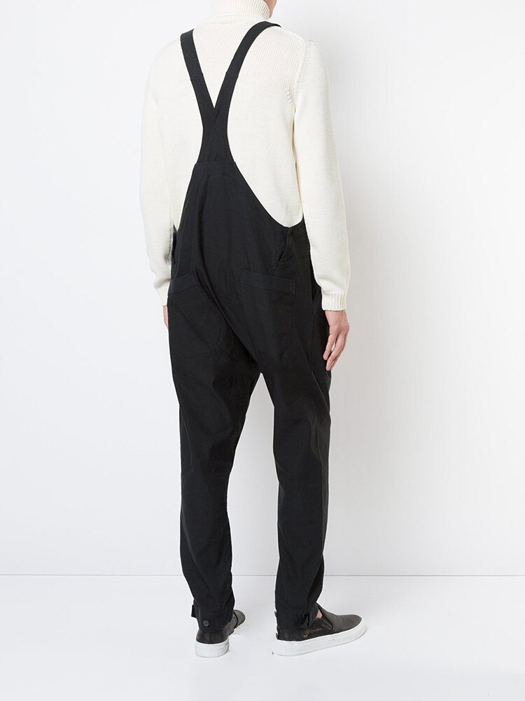 Forår sommer stil overalls herre afslappede smækbukser løse haremsbukser lavt skridt bukser frisør bukser