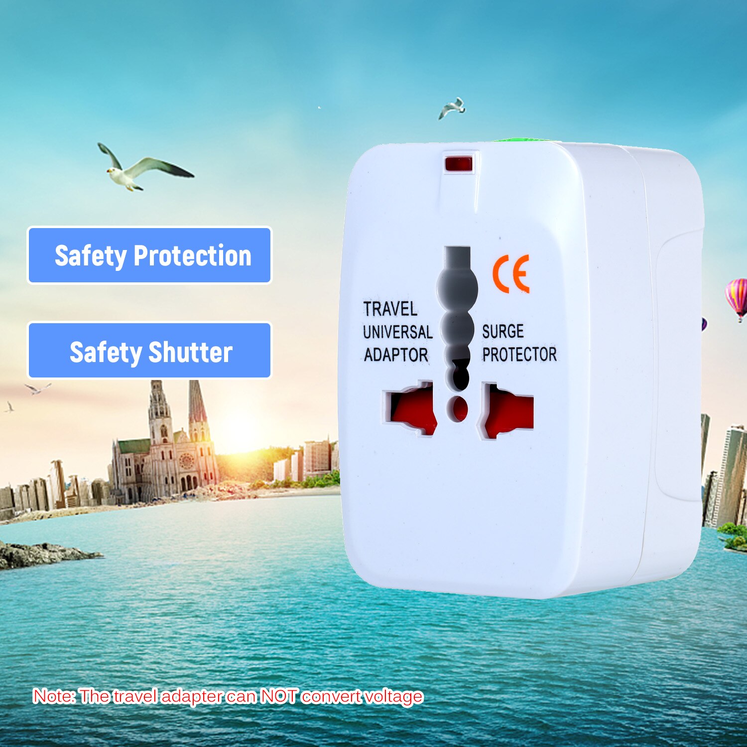 Travel Adapter Universal Plug Worldwide Travel Power Adapter Plug Converter Wall Charger Power Plug Socket for USA EU UK AUS