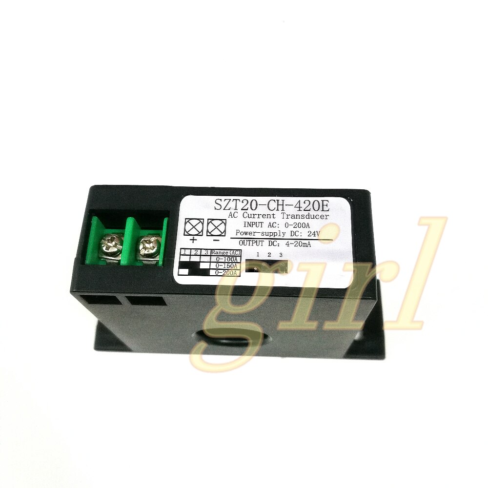 Output 4-20mA AC current transducer voltage current conversion current transmitter AC0-50/0-200A
