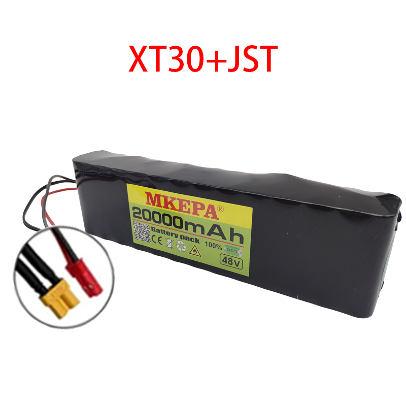 13S2P 48V 20Ah Electric Scooter Battery Pack 18650 Lithium Ion Battery 1000w Electric Scooter E-bike Conversion Kit BMS +Charger: green