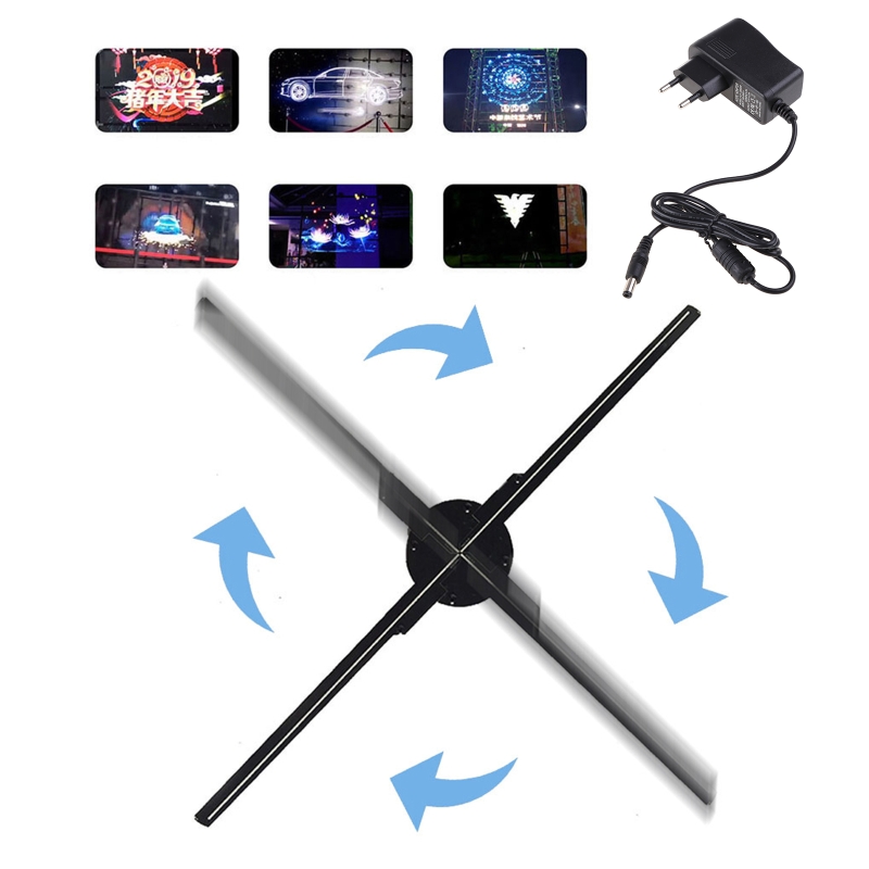 Y9RE – ventilateur de publicité holographique 3D, projecteur vidéo, 224 lumières, magasin, boutique, Bar, Casino, 42cm Durable