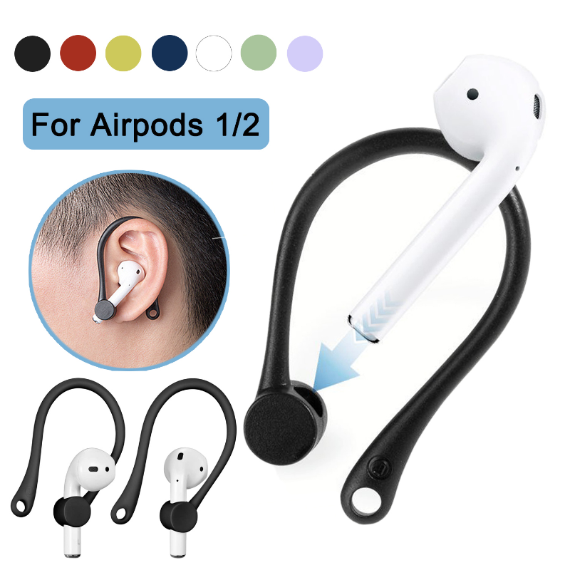 Anti-lost Silicone Ear Hook for Apple Airpods 1 2 Bluetooth Headset Ear Tips Hook Adapter for Sport Business Earbuds Accessorie