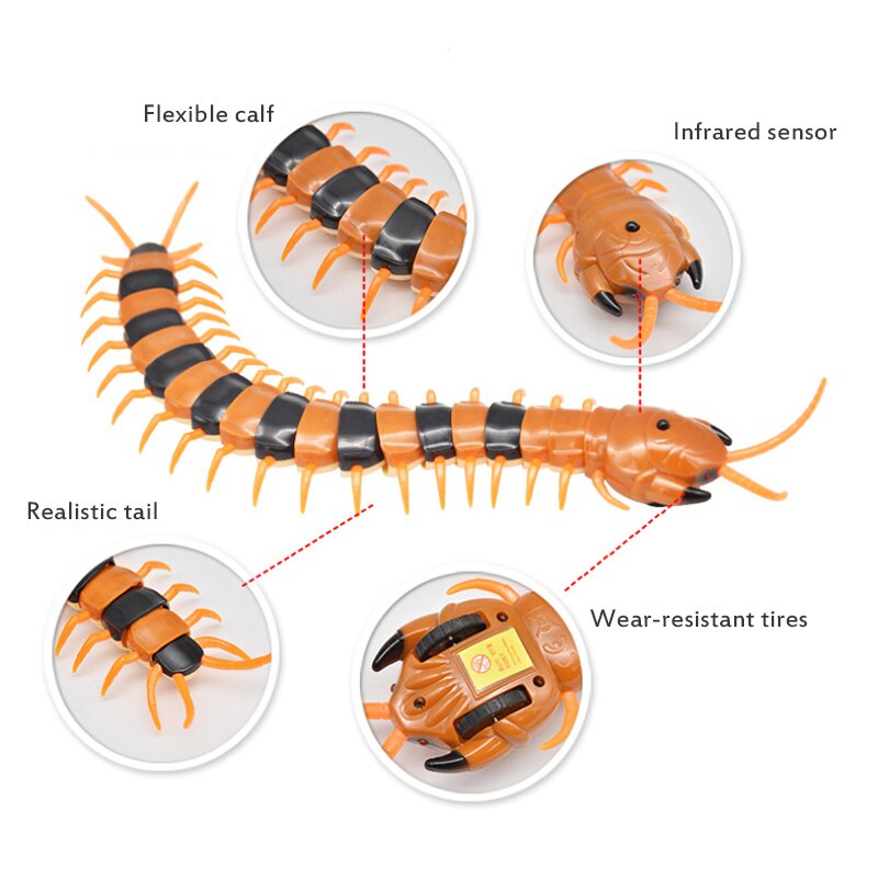 1 PC Tricky Spoof Horror Animal Remote Control Insects Toys Model Spider Scorpion Lizard Locust Animals Figures Office Prank Toy