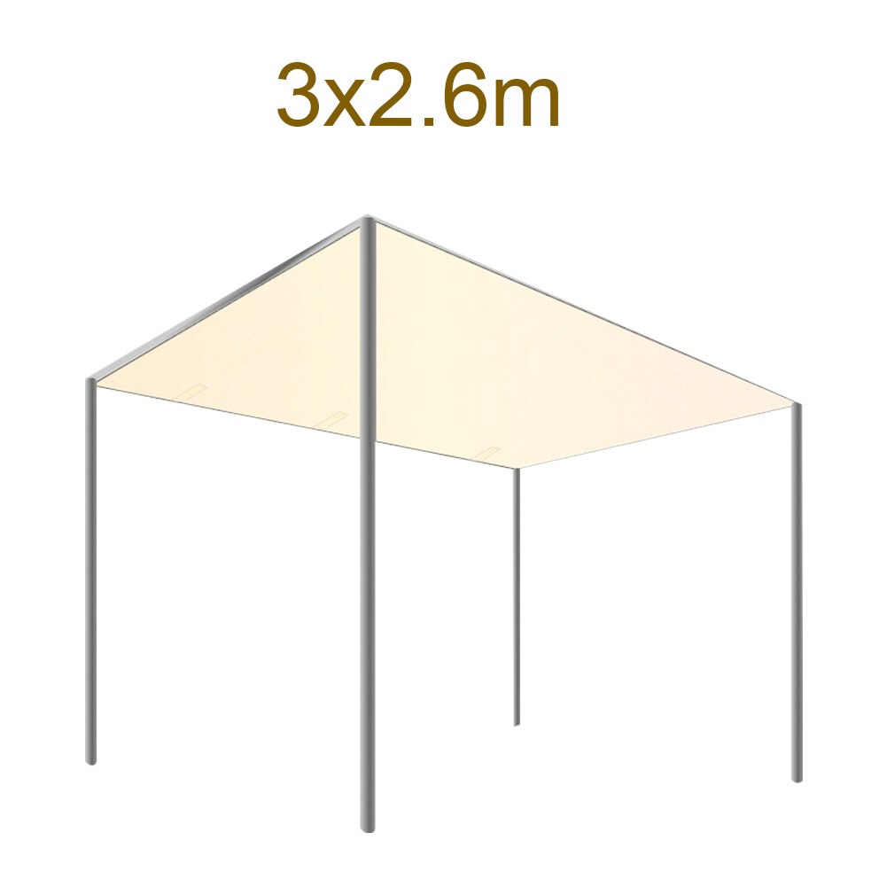 Baggård slidstærk uv blok udendørs terrasse solskærm sejl have skygge vandtæt markise pergola pyntede polyester græsplæne