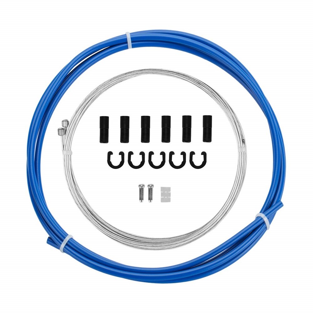 CNC Bike Shift Cable Housing Kit Bicycle Shifter Cable For Shimano Sram Derailleur Mountain Road Bike Shift Cables: Blue