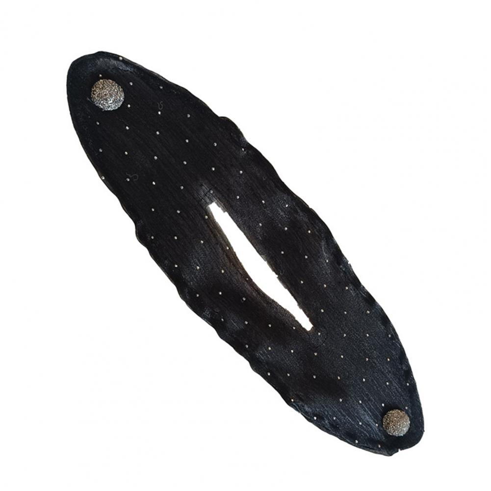 Juego de rizador de moño Floral para mujer, herramienta de rollo a presión fácil para peinado de cabello largo, Kit de torsión de moño Perezoso: Negro