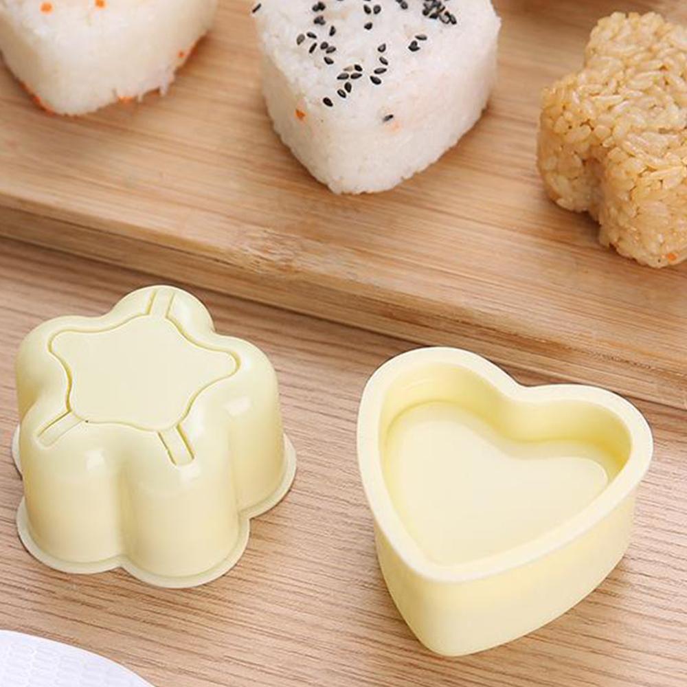 3PCS/Set DIY Sushi Mold Onigiri Rice Ball Food Press Triangular Sushi Maker Mold Japanese Home Kitchen Bento Accessories Tools