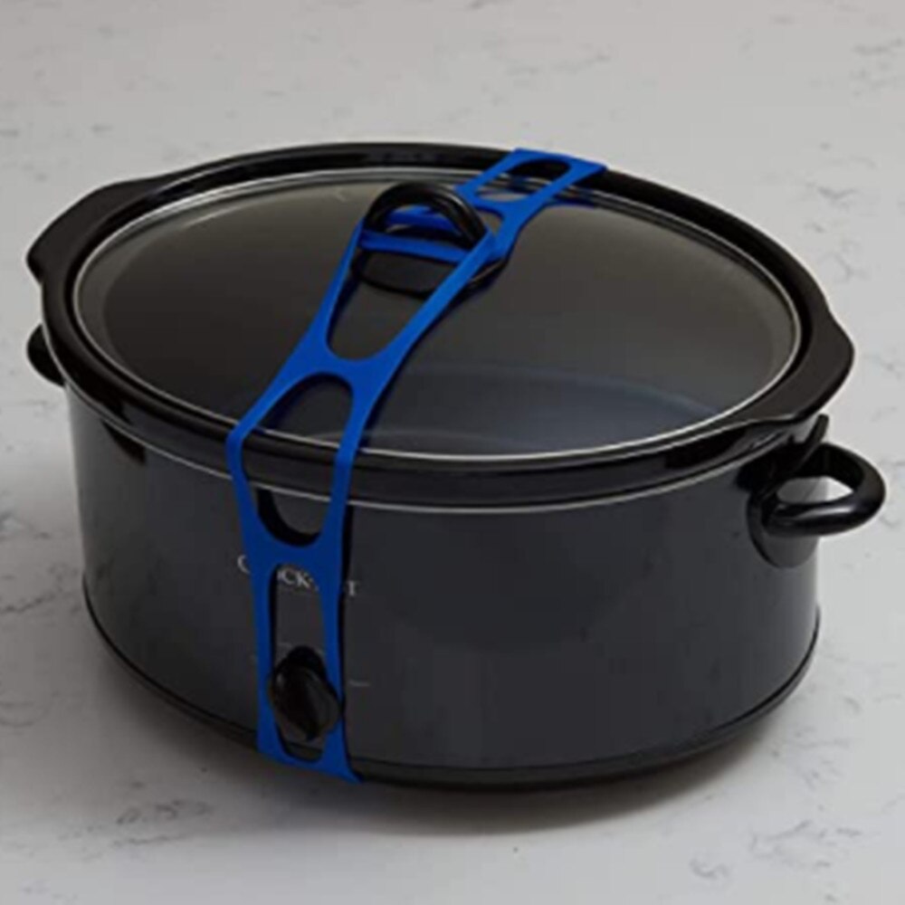 Crock Pot Lid Strap Lid Latch Strap For Crockpot Lid Latch Strap Rubber Band For Easy Transport Dishes Crockpots Pans And More