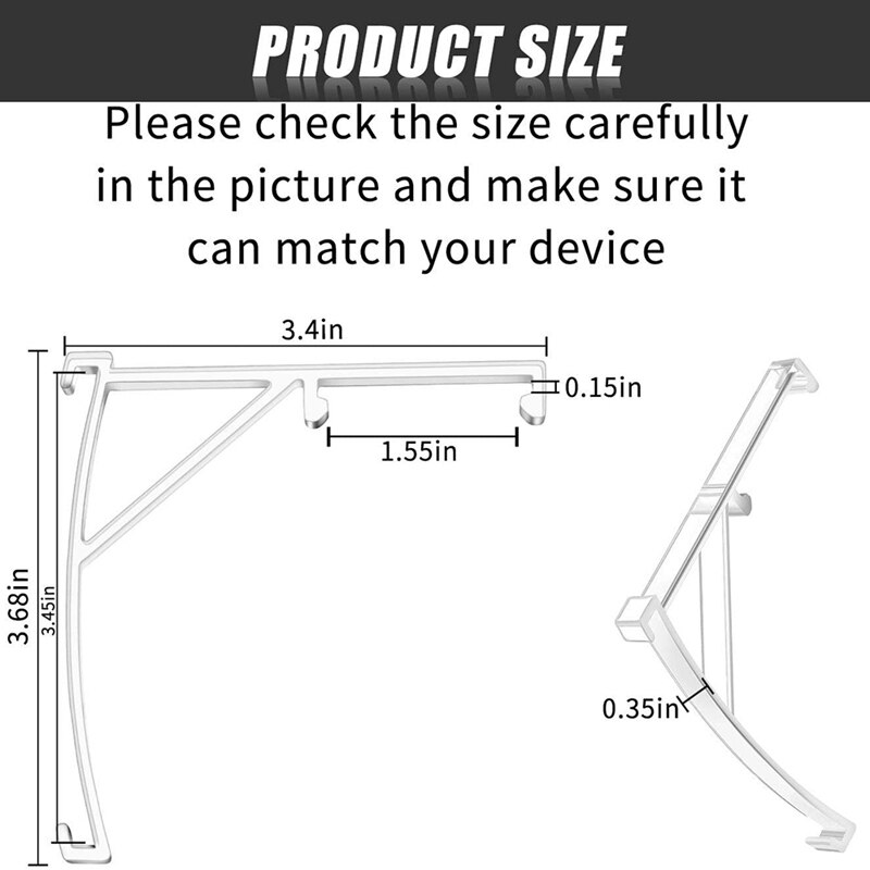 Valance Clips Plastic Vertical Blinds Brackets 3.5 Inch Vertical Blinds Clear For Blinds Parts Accessory Components