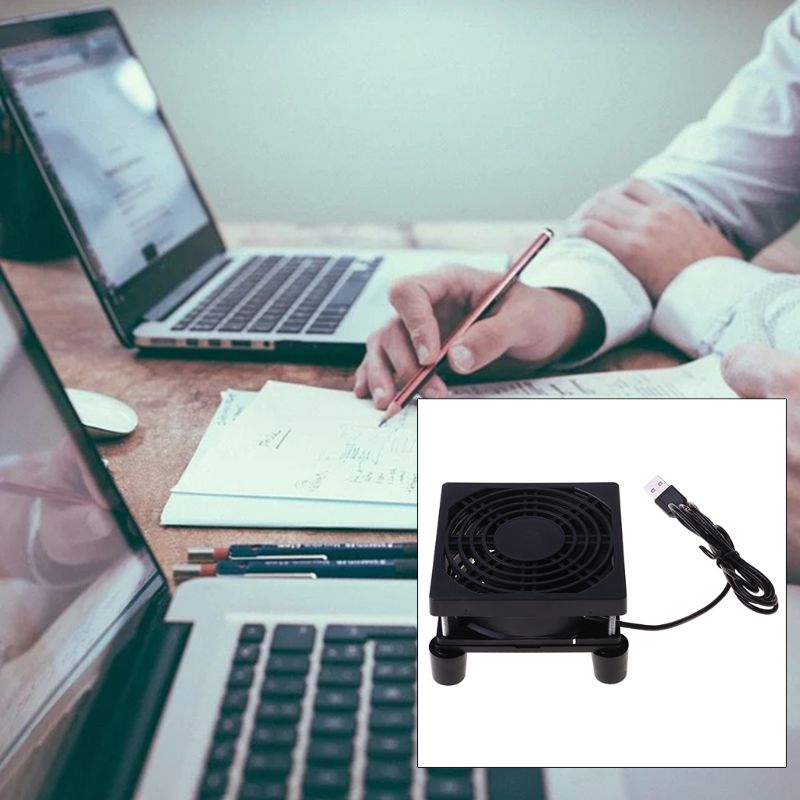 Cooling Fan DC 5V USB Power Supply Quiet Fan for Router TV Set-Top Box Radiator Cooler DIY Repair Parts 9cm/12cm