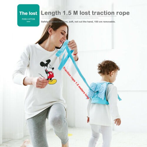 Toddler Kids Baby Safety Harness Leash Anti Lost Backpack Strap Bag For Walking