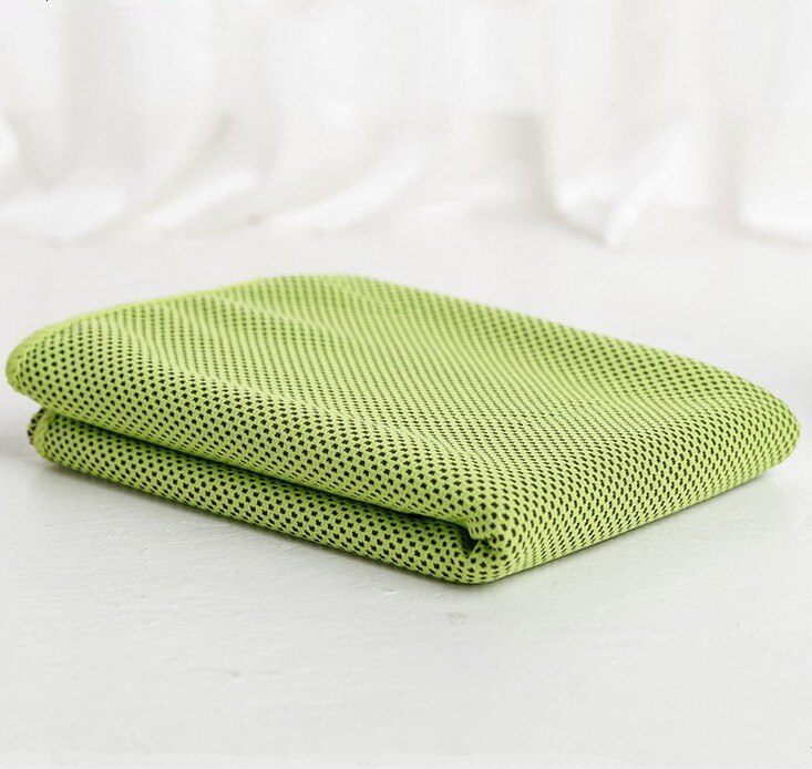 Ice-Cold Towel Quick-Drying Prevention of Heatstroke Color Frozen Towels Cold Sport Towel Beach Towel: Green