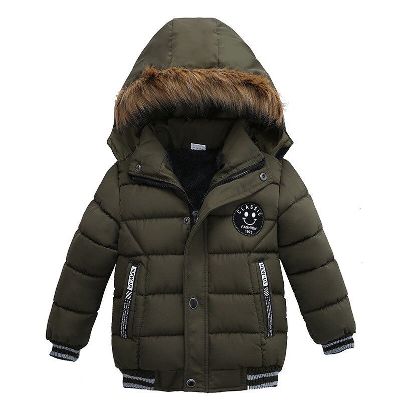 Jongen Lange Jas Kinderen Winter Dikke Warme Kleding Kinderen Faux Fur Capuchon Uitloper Kostuum Voor 2 3 4 5 Jaar
