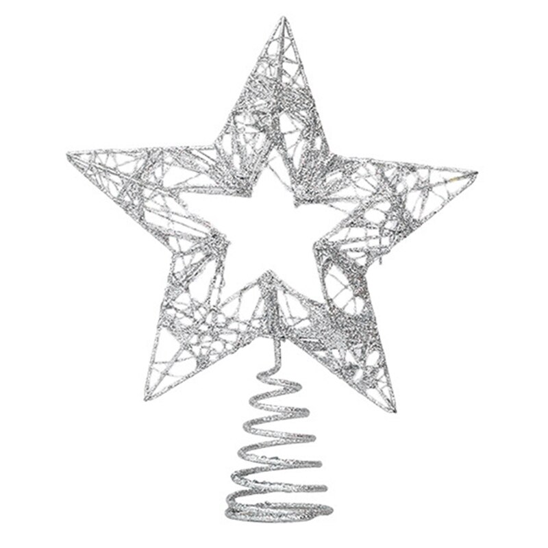 Kerstboom Ster Boom Topper Xmas Boom Decoratie Ijzeren Decoratie Props 5 Point Star Xmas Christmas Decor Voor Thuis: SV