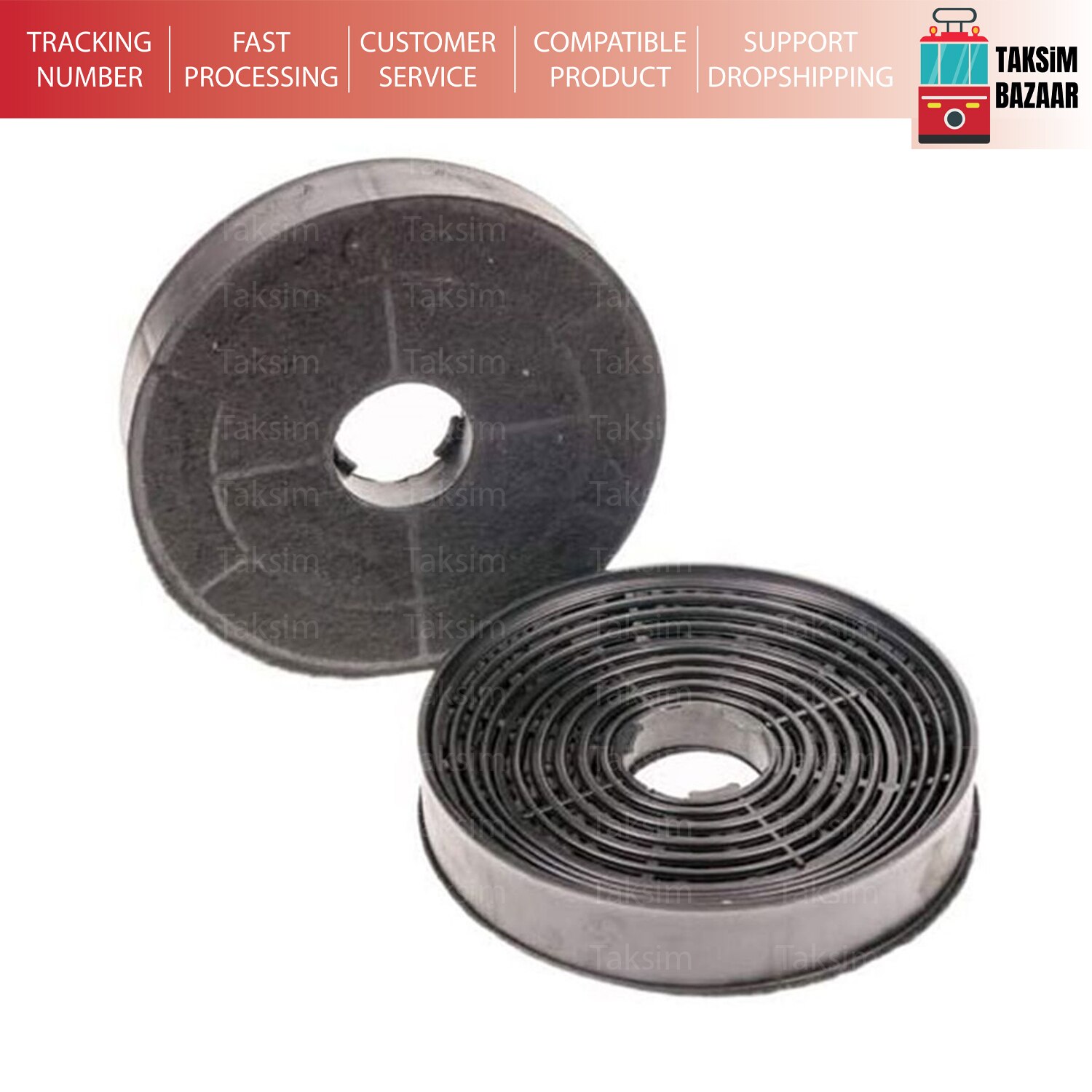 Reemplazo de filtro de carbón activo para campana extractora Siemens Bosch 12009727, DWA0LK6A, HT-KF0004-19, DWK065G20T, 1 Juego, 2 uds.