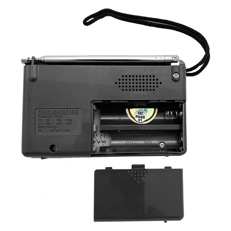 AM FM Radio Telescopic Antenna Full Band Portable Radio Receiver Retro FM World Pocket Radio Player for Elder R2033