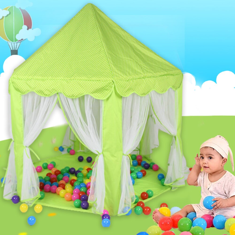 Baby Play House gioco tenda giocattoli Baby Princess Castle Kid's Ocean Ball Pit Pool tenda da gioco pieghevole pieghevole portatile tende Teepee