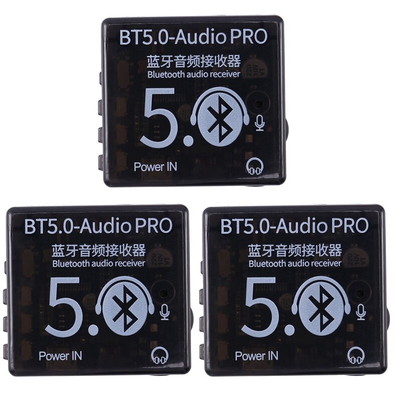 3X BT5.0 Audio Pro Bluetooth Audio Receiver MP3 Lossless Decoder Board Wireless Stereo Music Car Speaker Receiver: Default Title